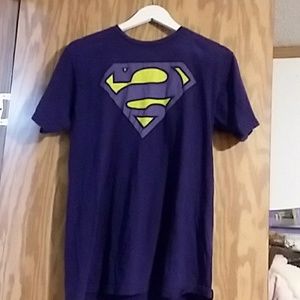 Purple Superman bizarro t-shirt